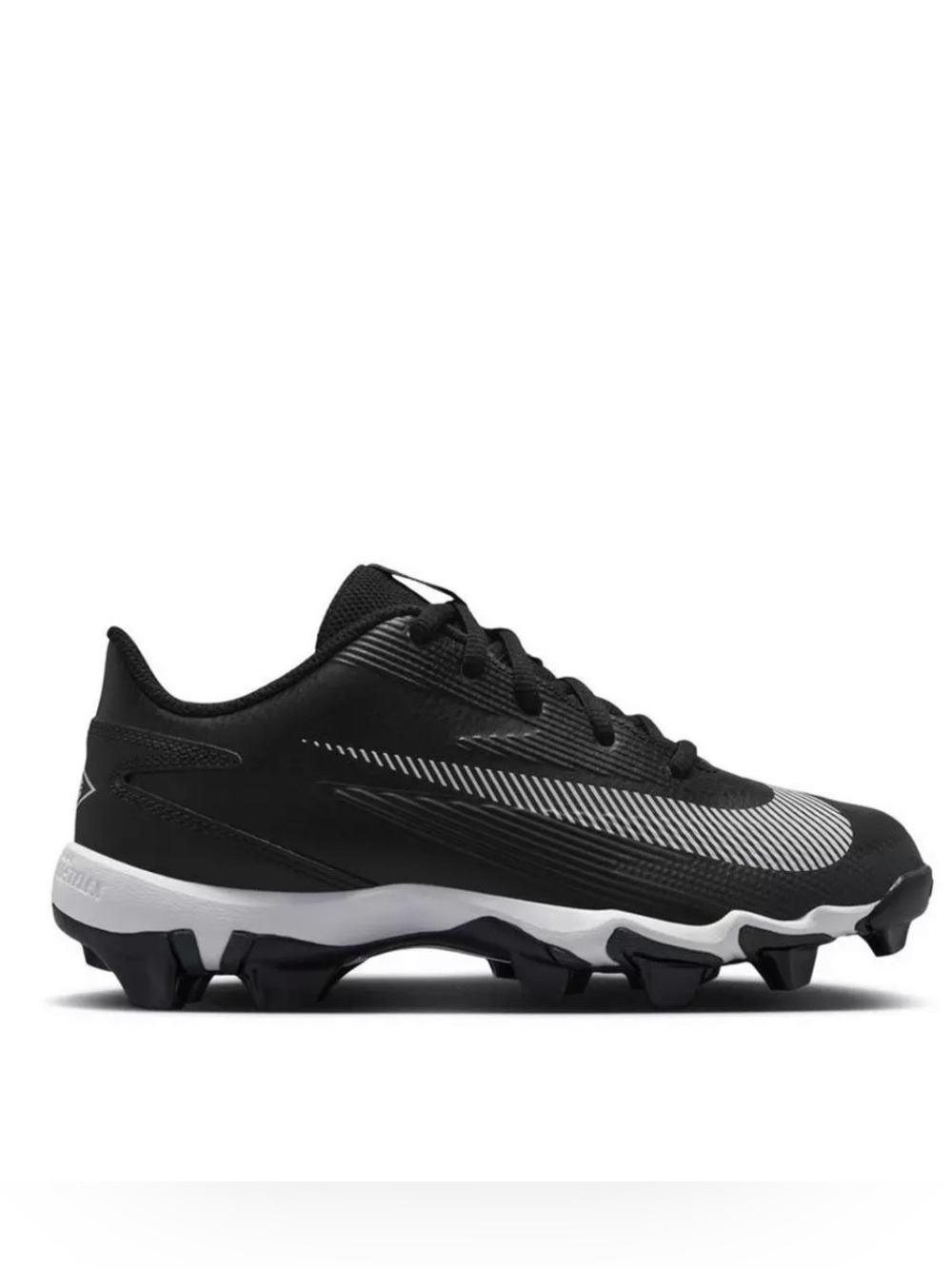 Little Kids' Nike Diamond Clutch Molded Baseball Cleats Black White